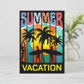 INVITATION AVENTURE DE VACANCES D'ÉTÉ PLAGE OCÉAN (Debout devant)