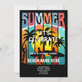 INVITATION AVENTURE DE VACANCES D'ÉTÉ PLAGE OCÉAN (Dos)