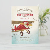 Invitation Aventure de voyage d'invitation de baby shower (Debout devant)
