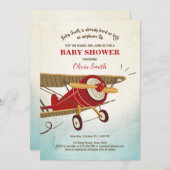 Invitation Aventure de voyage d'invitation de baby shower (Devant / Derrière)