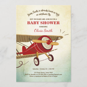 Invitation Aventure de voyage d'invitation de baby shower