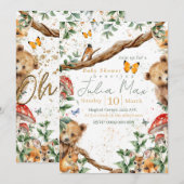 Invitation Aventure des animaux de la forêt 2 choix arrière (Devant / Derrière)