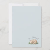 Invitation Aventure des Animaux de la Forêt Bébé Shower Comme (Dos)