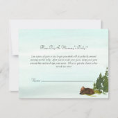 Invitation Aventure en forêt Jeu de taille de ventre de maman (Devant)