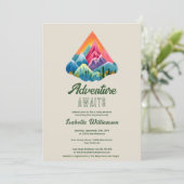 Invitation Aventure en montagne pour la Baby Shower (Debout devant)
