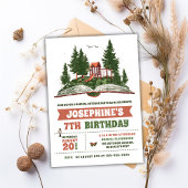 Invitation Aventure en plein air fête d'anniversaire