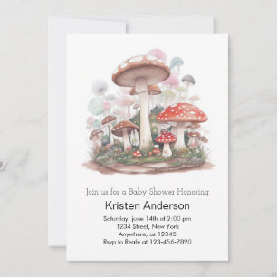 Invitation Aventure enchantée attend Baby shower fille