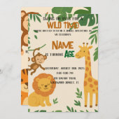 Invitation aventure Jungle - Fun & Vibrant Party (Devant / Derrière)