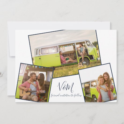 Invitation Aventure Mariage Photo Enregistrer la date Invitat (Dos)