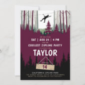 Invitation Aventure moderne de tyrolienne dans la forêt de Bo (Devant)