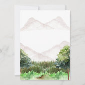 Invitation Aventure Montagne Anniversaire, Camping, Montagne (Dos)