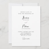 Invitation Aventure photo de mariage moderne  (Dos)