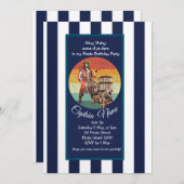 Invitation Aventure Pirate (Devant / Derrière)