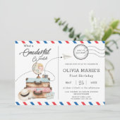 Invitation Aventure Voyage exceptionnel Voyage Postage Mail (Debout devant)