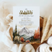 Invitation Aventure Woodland Oh Baby Mountain Bear Baby