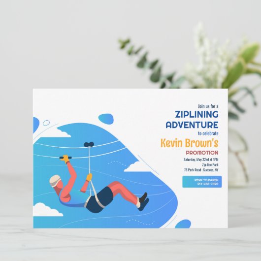 Invitation Aventure Zip Line (Debout devant)