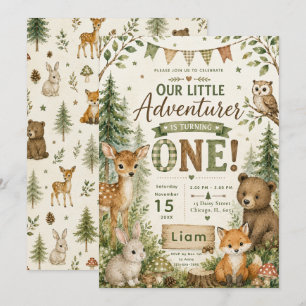 Invitation Aventurier des Bois Premier Anniversaire