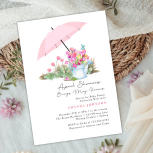 Invitation Averse d'avril apporte des fleurs de mai Baby Show