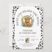 Invitation Avez-vous entendu la vache Moos Imprimer 1er anniv (Devant)