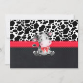 Invitation Avez-vous entendu l'anniversaire de la Moos Cow Re (Dos)