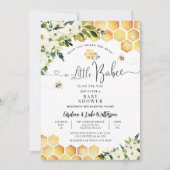 Invitation Avez-vous entendu le Baby shower Buzz Babee (Devant)