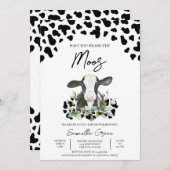 Invitation Avez-vous entendu le Baby shower Moos (Devant / Derrière)