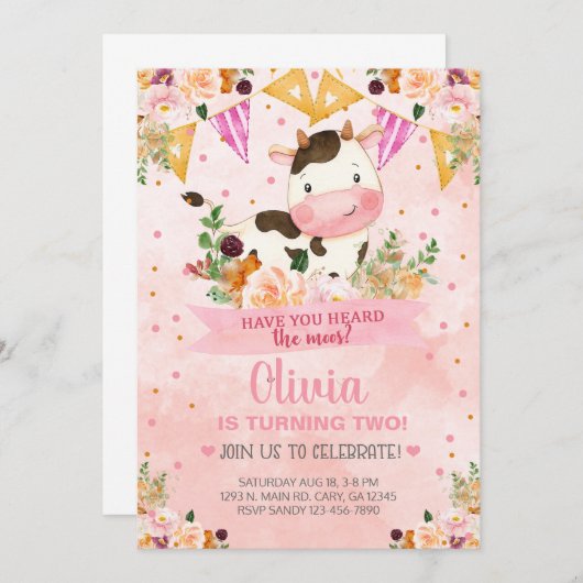 Invitation Avez-vous entendu l'Invitation d'anniversaire de l (Devant / Derrière)