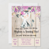 Invitation Avez-vous entendu l'invitation de la vache moos. (Devant)