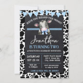 Invitation Avez-vous entendu parler de la vache bleue Moos An (Devant)