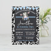 Invitation Avez-vous entendu parler de la vache bleue Moos An (Debout devant)