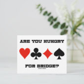 Invitation Avez-vous faim pour le pont ? (Quatre cardent des (Debout devant)