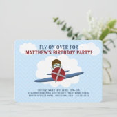 Invitation Aviateur et son avion (Debout devant)