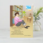 Invitation avide de club de lecture de lecteur (Debout devant)