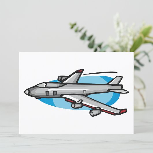 Invitation Avion à réaction pour les fans d'aviation