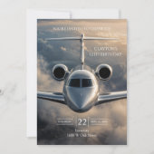 Invitation Avion à réaction privé exécutif (Devant)