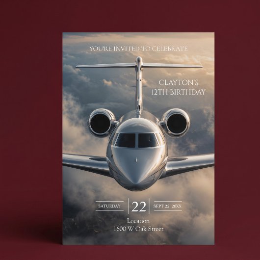 Invitation Avion à réaction privé exécutif
