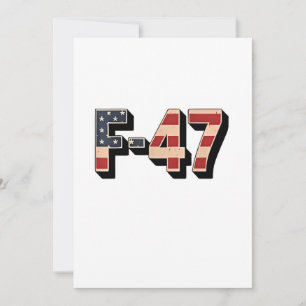 Invitation Avion de chasse officiel F47 Maga F-47 Jet de comb