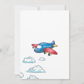 Invitation Avion de jouet simple moderne Anniversaire Garçon  (Dos)
