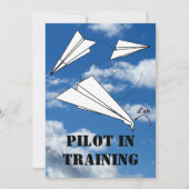 Invitation Avion de l'avion du pilote stagiaire (Devant)