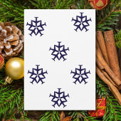 Invitation Avion de Noël Snowflake Minimaliste Aviation