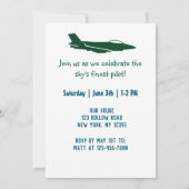 Invitation Avion en vol,Collage de photos,Aviation,Cool (Dos)