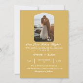 Invitation Avion Mariage Voyage Coeur Aviation moderne (Devant)