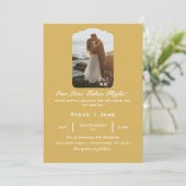 Invitation Avion Mariage Voyage Coeur Aviation moderne (Debout devant)
