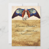 INVITATION AVION PEUR D'UN PARCHEMENT ROULEUR EUROPÉEN (Dos)