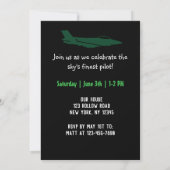 Invitation Avion Vol, Collage de photos, Aviation, Cool (Dos)
