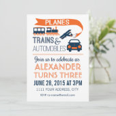 Invitation Avions, Trains et Automobiles (Debout devant)