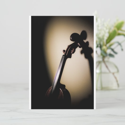 Invitation Avis de considérant de l'invitation de violon (Debout devant)