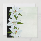 Invitation Avis de décès White Lily (Dos)