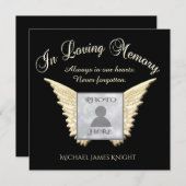 Invitation Avis sur les funérailles et les célébrations de la (Devant / Derrière)