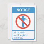 Invitation Avis Tous Les Visiteurs (Devant)